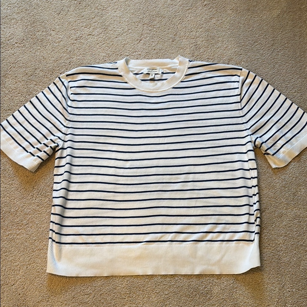 Striped Short Sleeve Sweater - Banana Republic – barely worn!